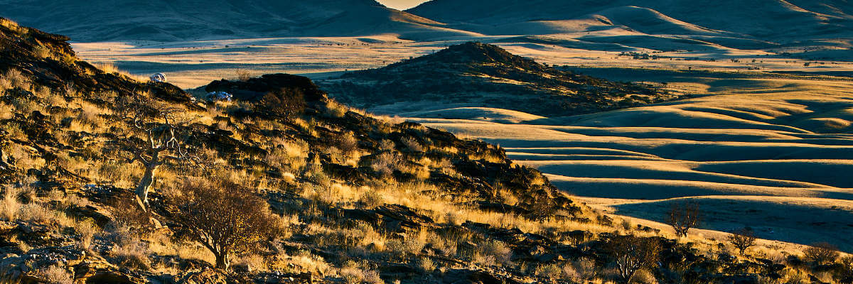 Golden Hour overlooking the valley with its array of erosion patterns